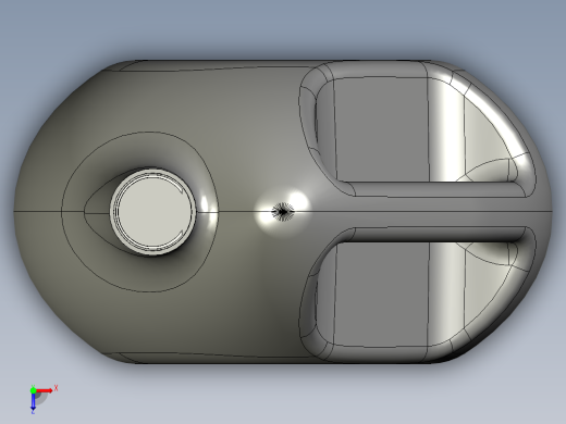 solidworks 塑料油瓶造型设计俯视缩略图