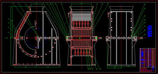 单转子可逆式锤式破碎机设计缩略图
