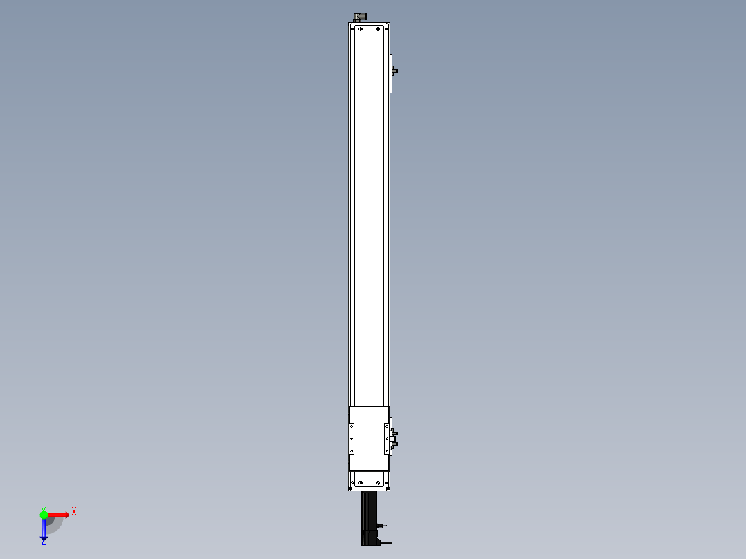 Toyo东佑达直线模组-ECH12-950-BC-100W+煞車俯视图