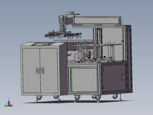 丝杆顶升上料移栽机械手3d图纸 冲床自动上料3d图纸 非标三维模型