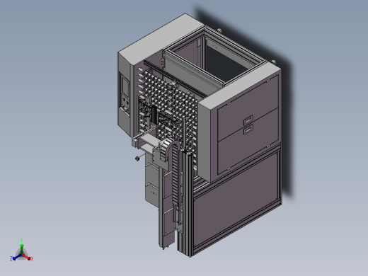 丝杆顶升上料移栽机械手3d图纸 冲床自动上料3d图纸 非标三维模型正等轴测缩略图
