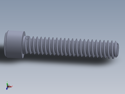 粗螺纹 SHCS 螺钉-SHCS 10-24.x1.SLDPRT