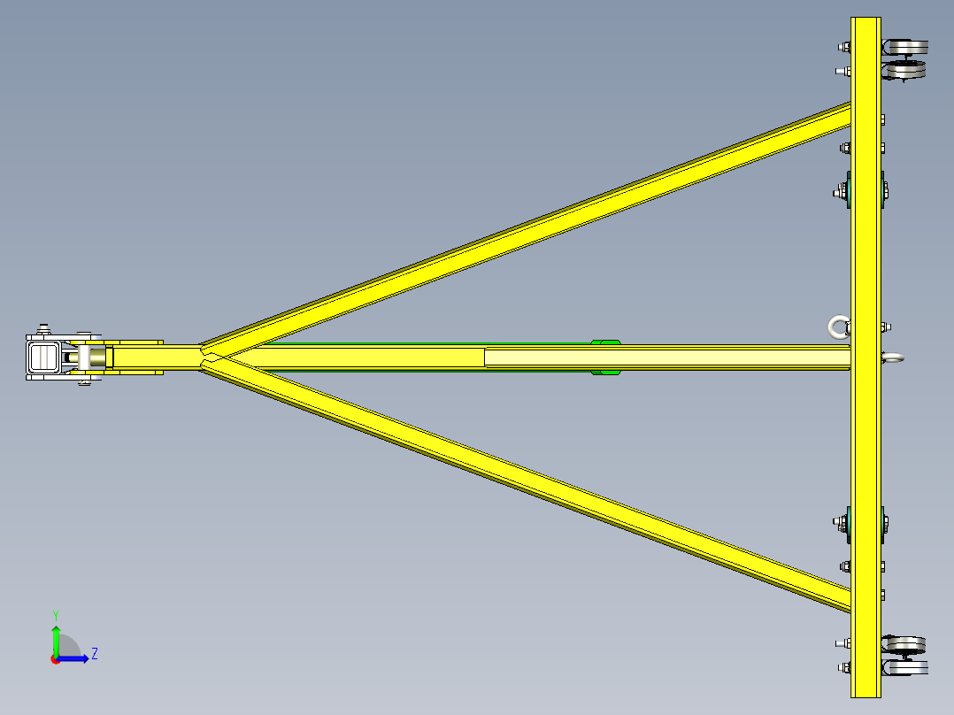 可折叠小型吊装机三维图492076===200左视图