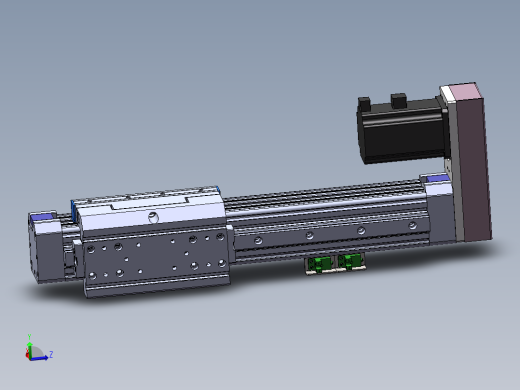 电动滑台模组SR64侧装模型