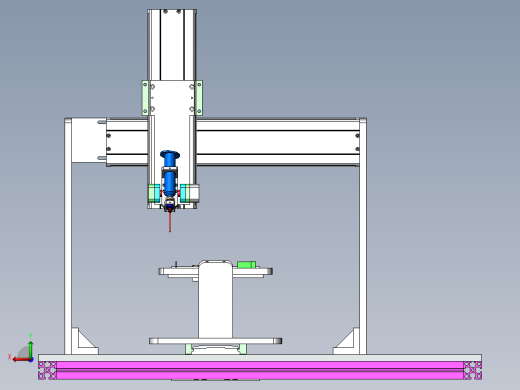 五轴焊接平台SW三维图==740804==15后视缩略图