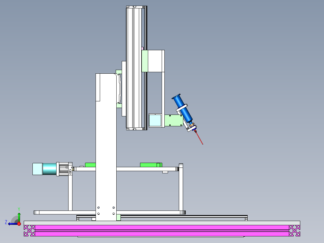 五轴焊接平台SW三维图==740804==15右视图