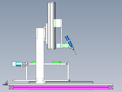 五轴焊接平台SW三维图==740804==15右视缩略图