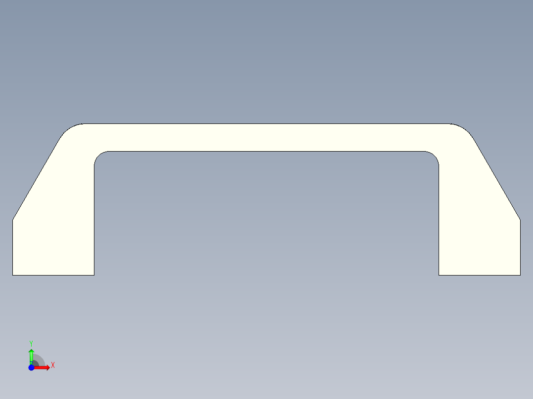 取手(塑膠)M.443 AE-VO-3D多系列多零件图纸模型前视图