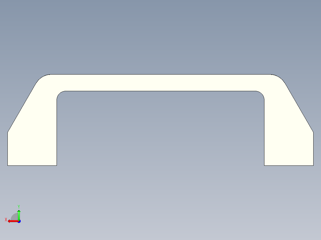 取手(塑膠)M.443 AE-VO-3D多系列多零件图纸模型后视图
