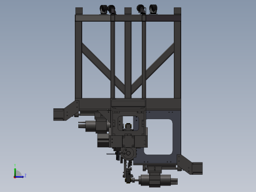 多工位旋转式钻孔机左视缩略图