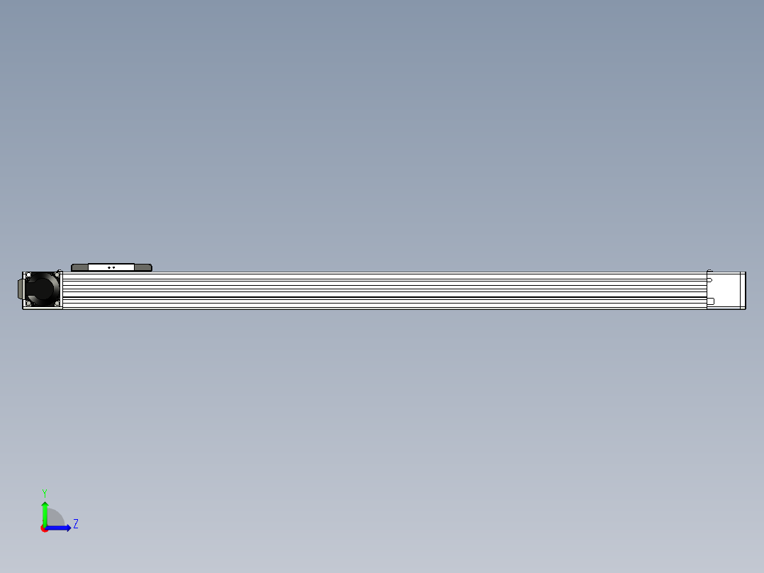 同步带滑台-欧规BC6-L120-S950-L-P40-D3左视图
