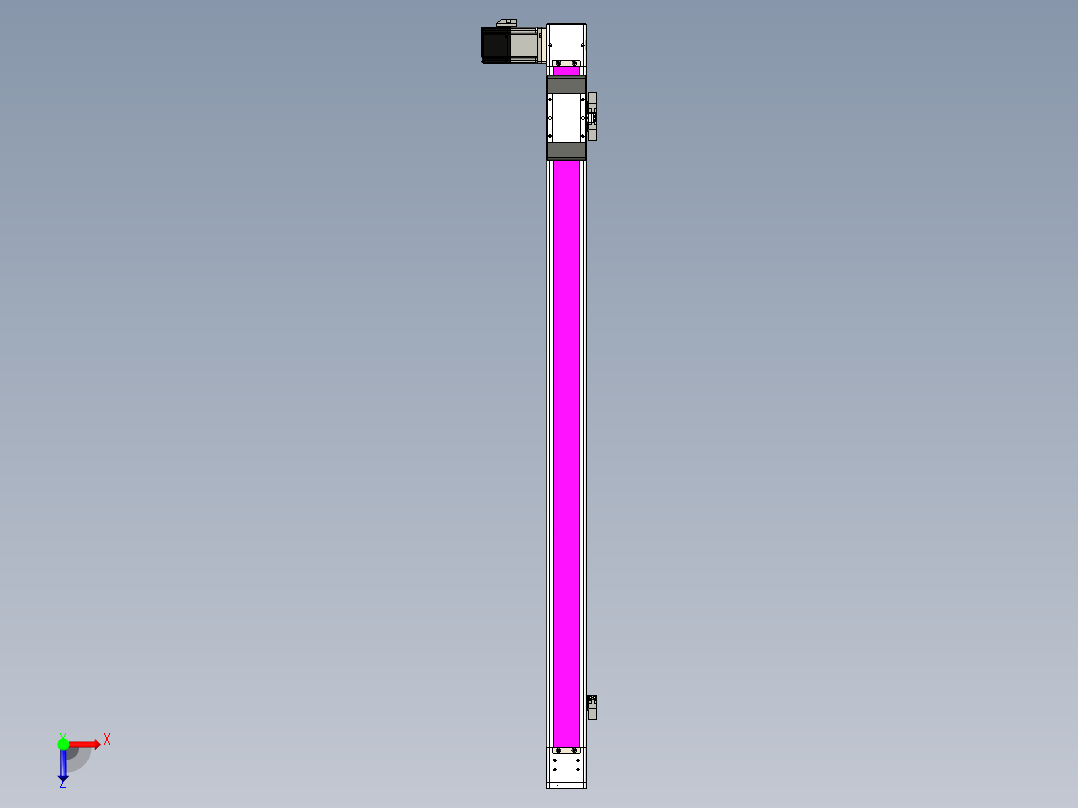 同步带滑台-欧规BC6-L120-S950-L-P40-D3俯视图