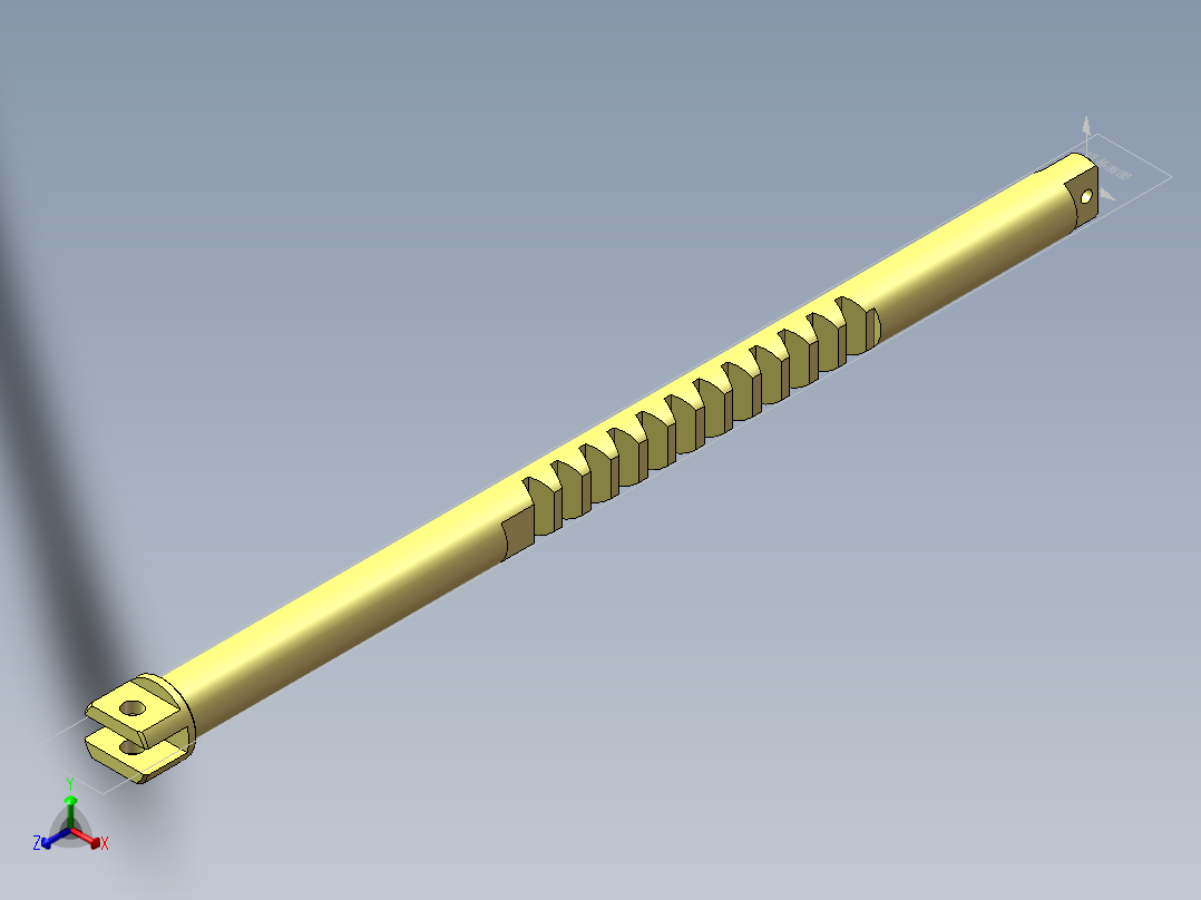 S21 齿条正等轴测图