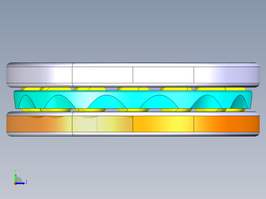 平面推力球轴承51207左视图