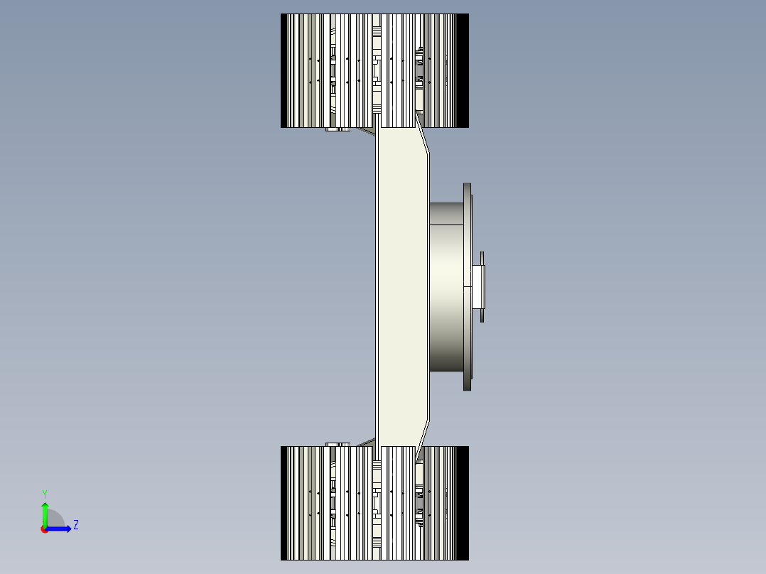 6吨履带底盘左视图