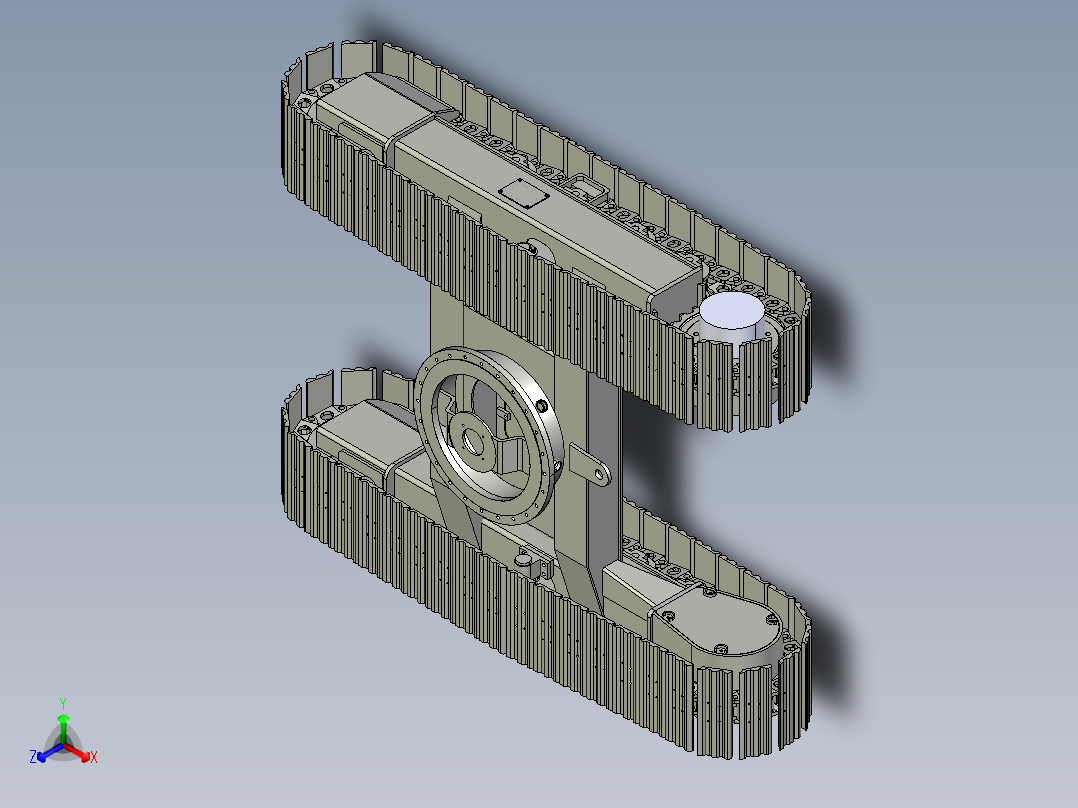 6吨履带底盘正等轴测图