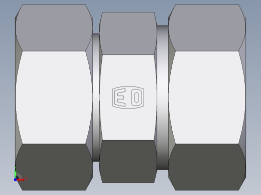 卡套式工业通用硬管接头EO_Distance_piece_adapter_DA35LCF前视缩略图