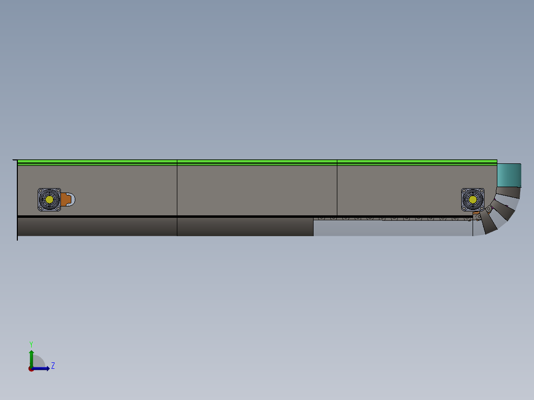 圆底链式输送机 RF 350--sw stp左视图