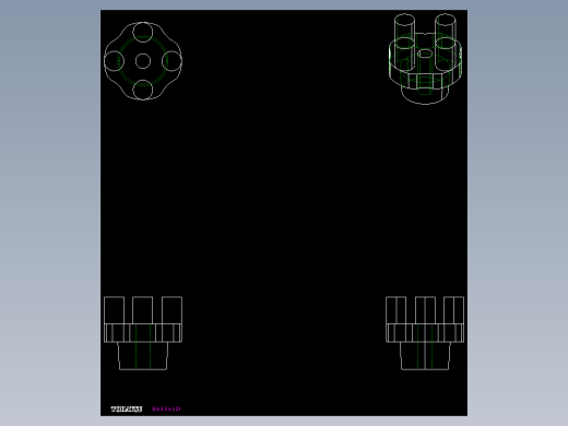 把手BK-2D多系列多零件图纸模型