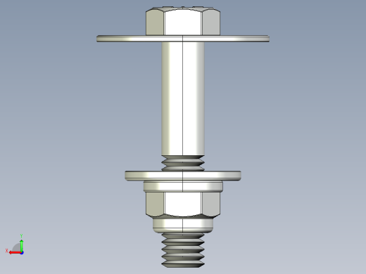 紧固件-IGES 0.3750 Bolt Hex后视缩略图