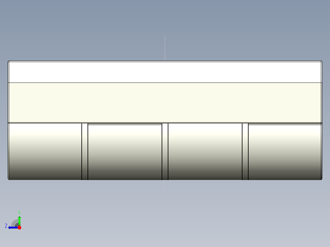 鋁合金蝶型鉸鏈(B)5570-3D多系列多零件图纸模型右视图