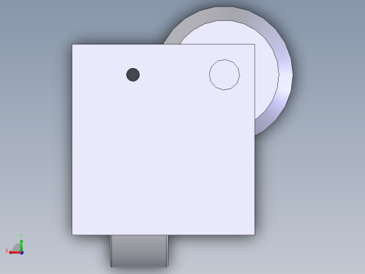 脚轮脚柱组合后视缩略图