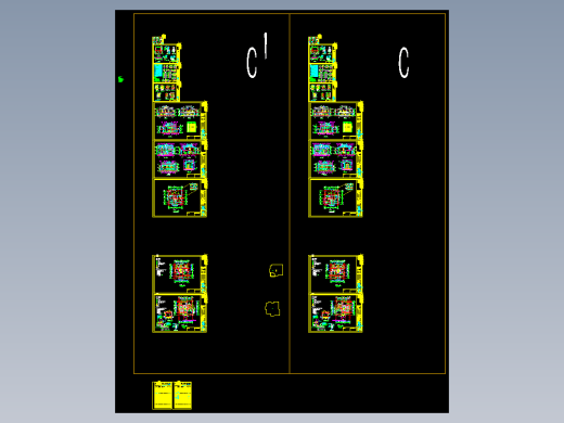 轻型木结构别墅建筑设计施工CAD图纸