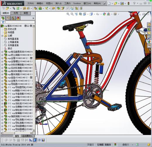 变速自行车三维模型缩略图