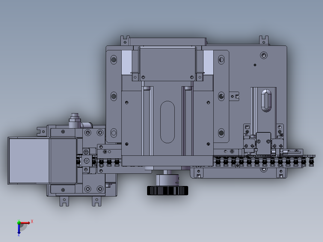 凸轮裁切机俯视图
