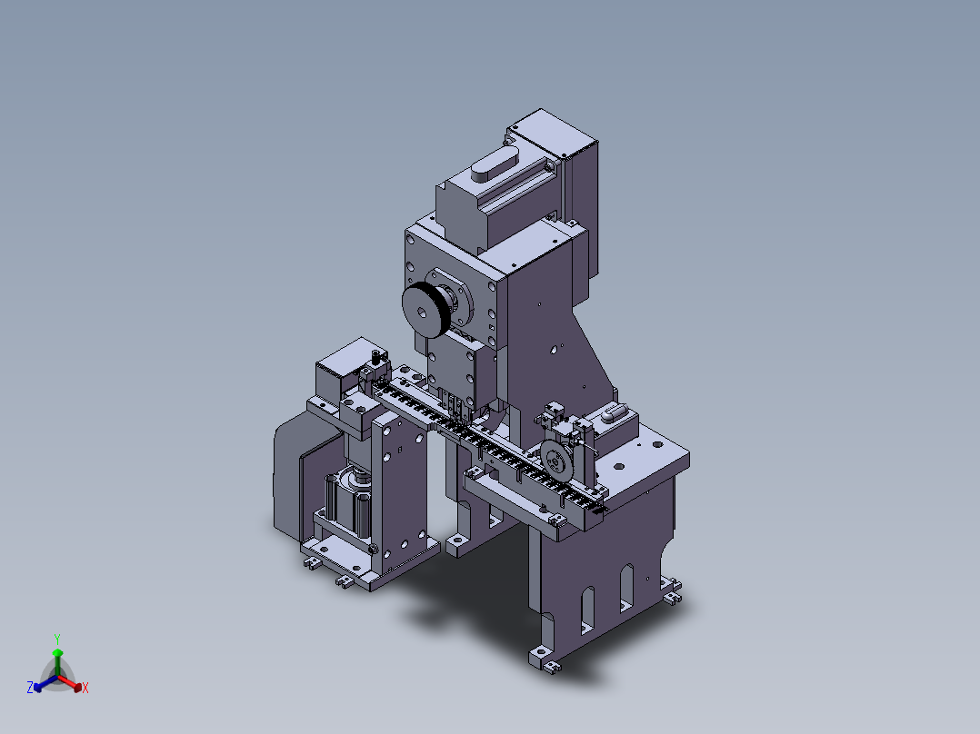 凸轮裁切机正等轴测图