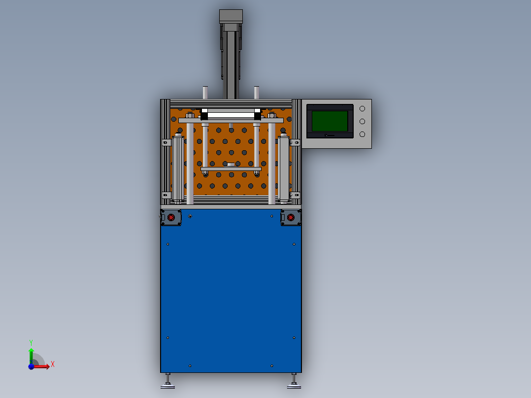 小簧压装机设计示意图-20221027(4)前视图