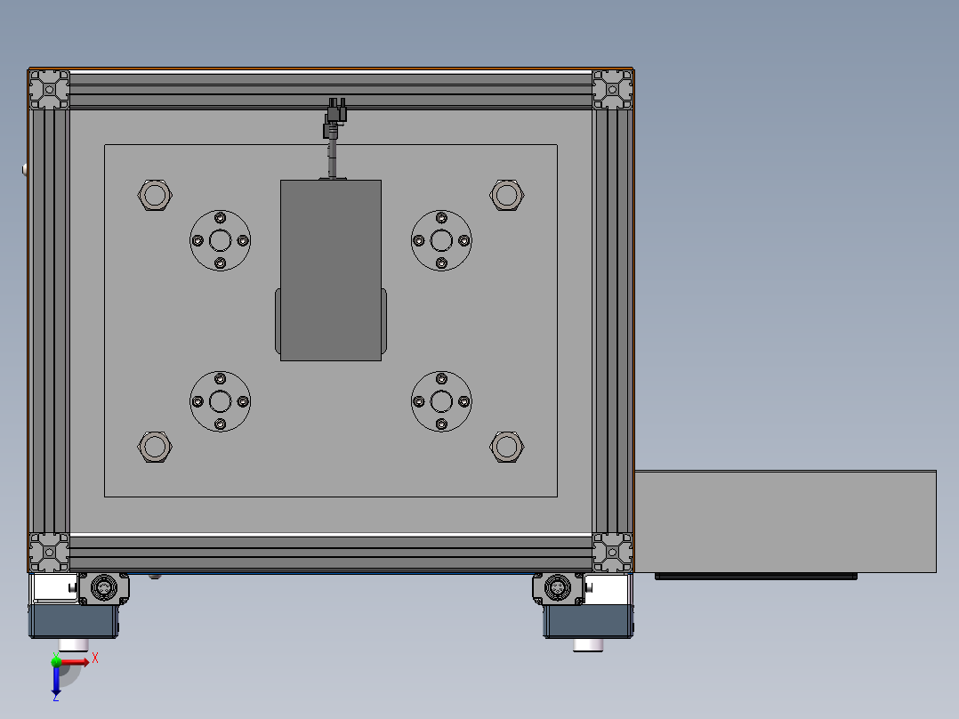 小簧压装机设计示意图-20221027(4)俯视图