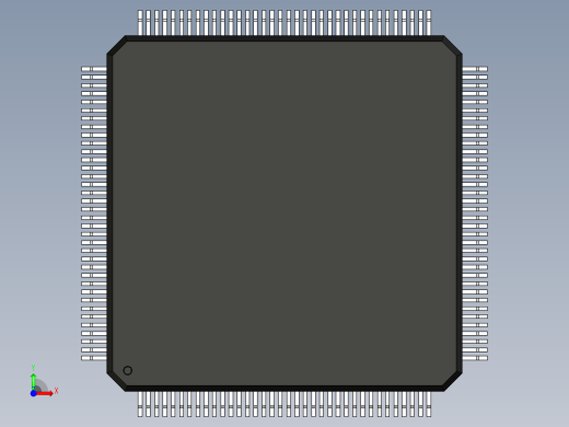元器件3D封装QFP144_FPT-144P-M01161前视缩略图