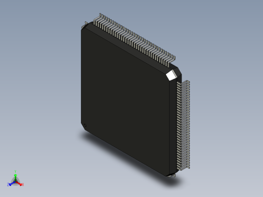 元器件3D封装QFP144_FPT-144P-M01161正等轴测缩略图