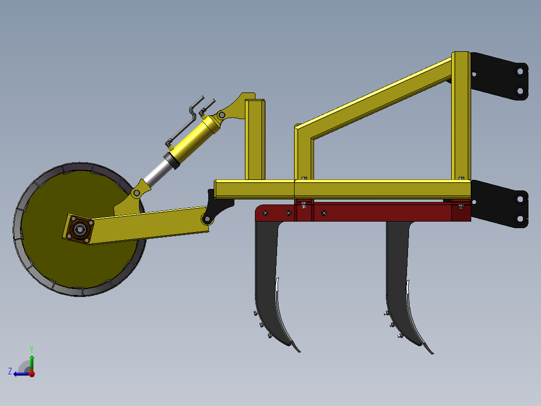 农业机械右视图