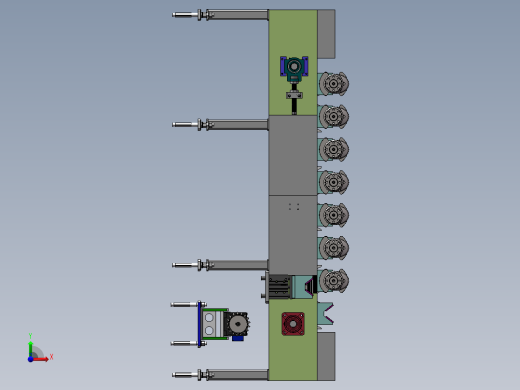 曲轴输送线sw20可编辑前视缩略图