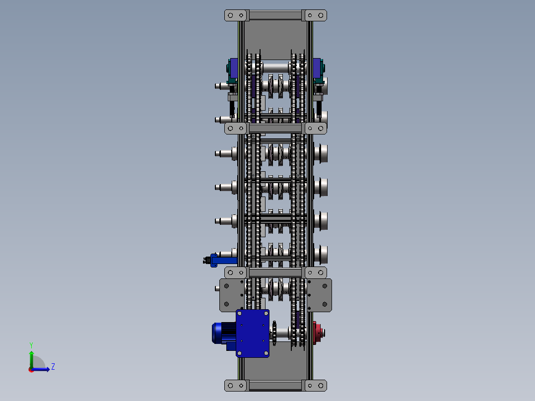 曲轴输送线sw20可编辑左视图