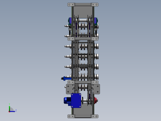 曲轴输送线sw20可编辑左视缩略图