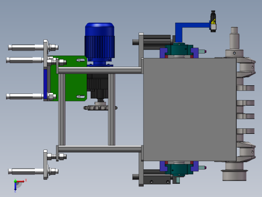 曲轴输送线sw20可编辑俯视缩略图