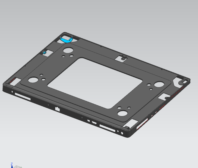 电脑金属中框测四周侧孔检具模型