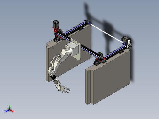 带有移动支架的抓取机械手