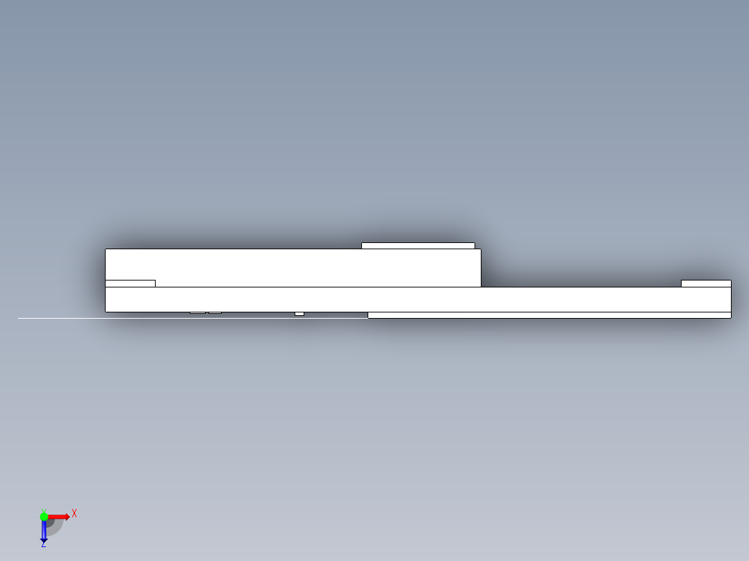 B2004327-标签切纸机俯视图