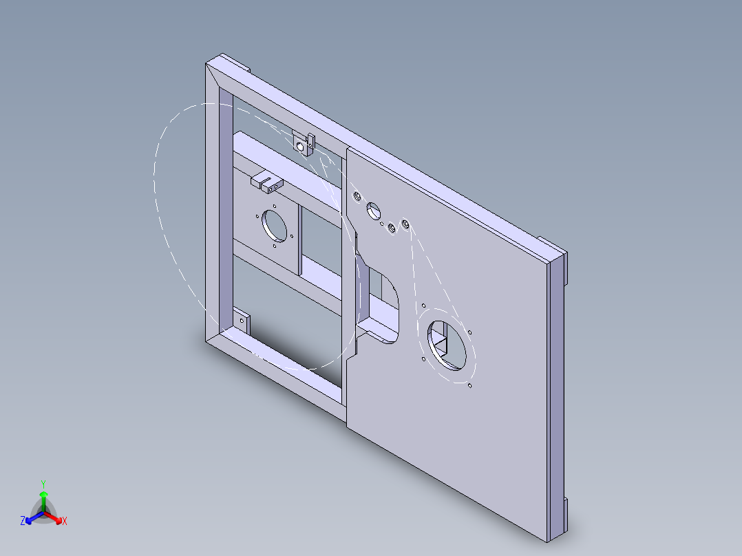 B2004327-标签切纸机正等轴测图
