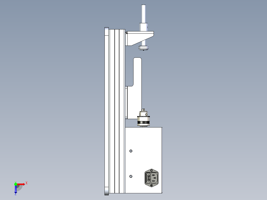 B2004554-迷你车床 木材俯视图