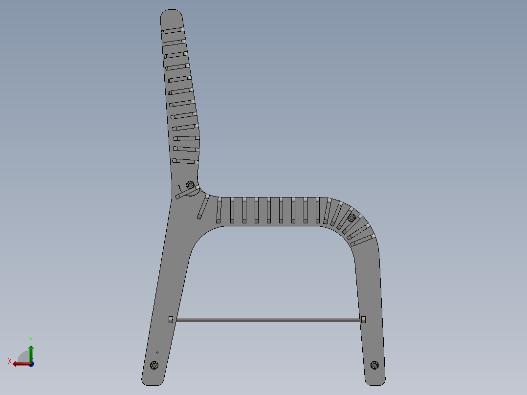 简单的椅子后视图
