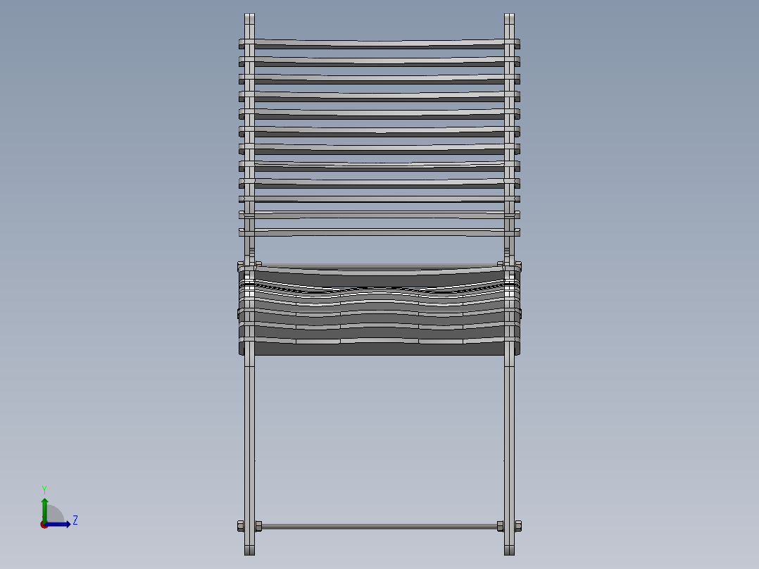 简单的椅子左视图
