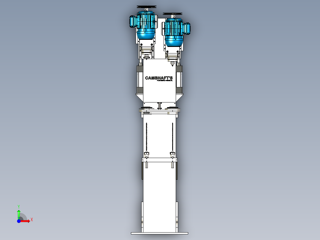 B3003510-垂直钻孔数控钻床前视图