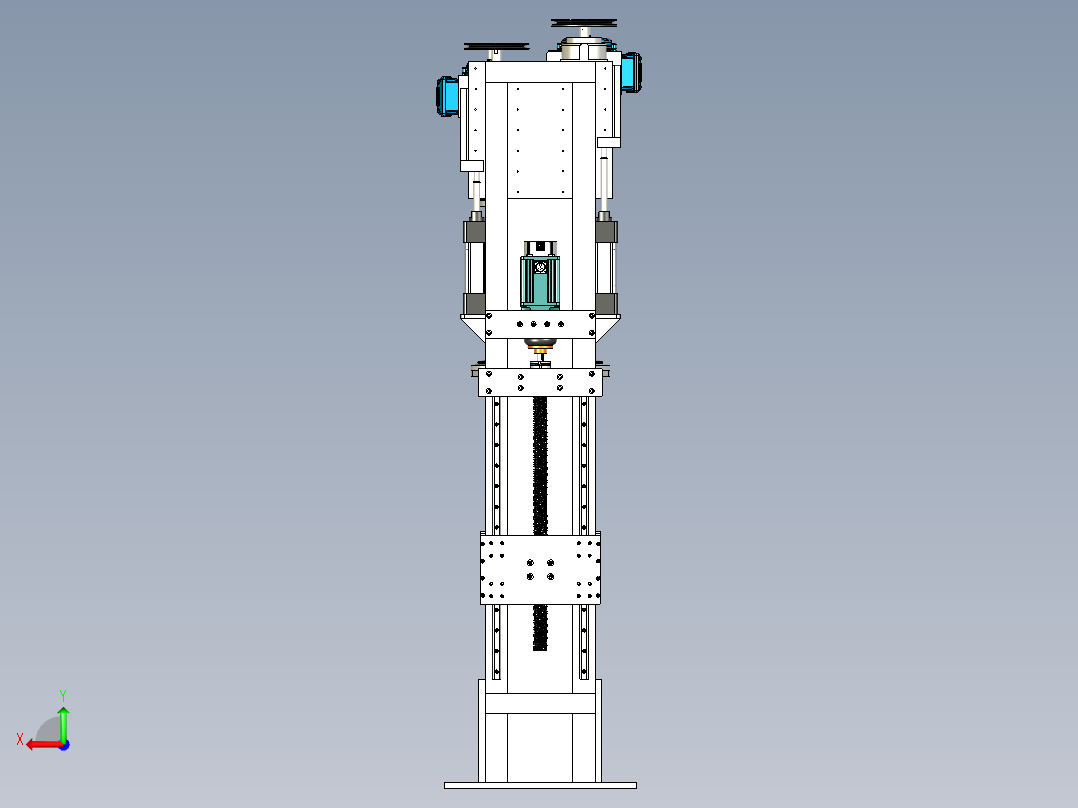 B3003510-垂直钻孔数控钻床后视图