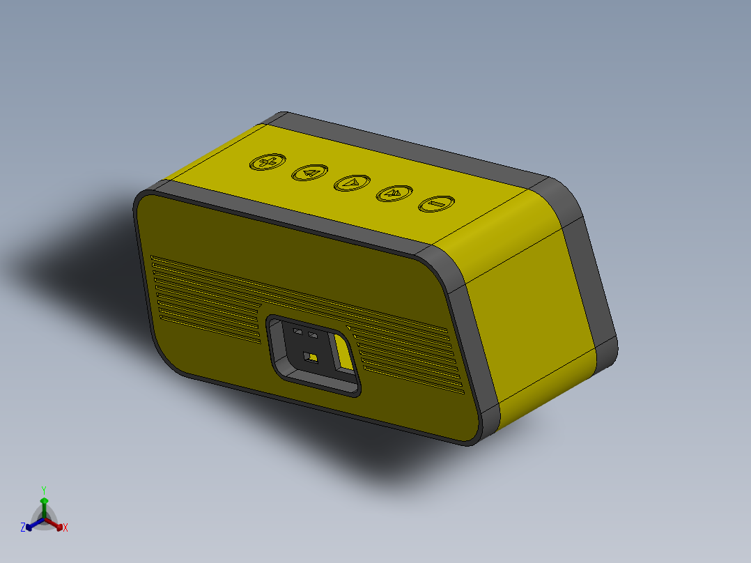 扬声器、喇叭(22)正等轴测图