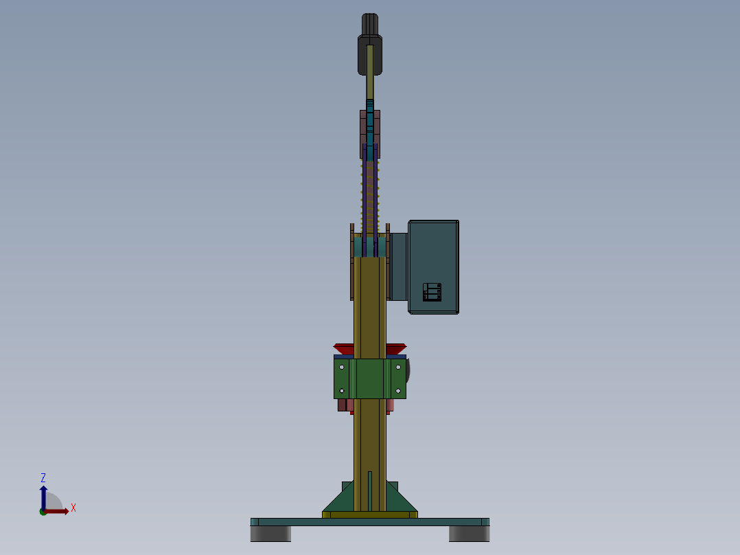 小型塑料注塑机前视图